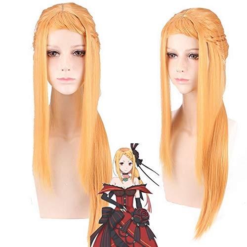 GHK Priscilla Barielle Lange Golden Blonde Anime Cosplay Perücke Kunsthaar Perücken Für Frauen Re: Leben In Einer Anderen Welt Von Null von GHK