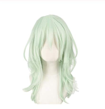 Game Fire Emblem ThreeHouses Byleth Beleth Cosplay Wig Mint Green Heat Resistant Synthetic Hair Wigs + Wig Cap Long Wig von GHK