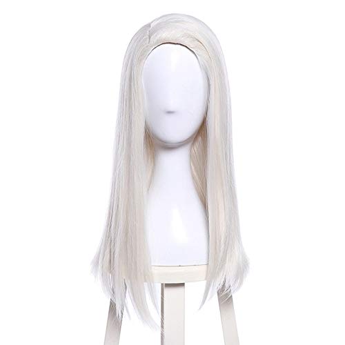 L-email wig Albus Dumbledore Cosplay Wigs Lucius Malfoy Rubeus Hagrid Bellatrix Lestrange Moive Halloween Wig Synthetic Hair 20inches Off white von XINYIYI