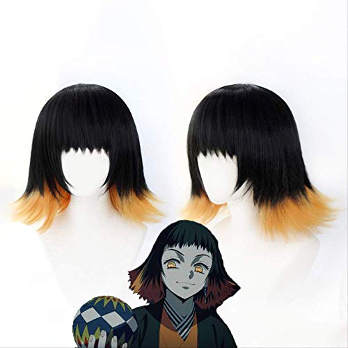 Susamaru Demon Slayer Kimetsu No Yaiba Wig Cosplay Costume Heat Resistant Synthetic Hair+ Free Wig Cap von XINYIYI