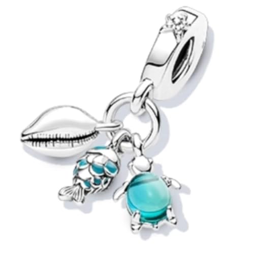 GHMIOU Charm-Anhänger aus 925er-Sterlingsilber, für Armbänder, Halsketten, Filmhelden und Blumen, Cartoon-Charms, Schmuck (3 IN 1) von GHMIOU