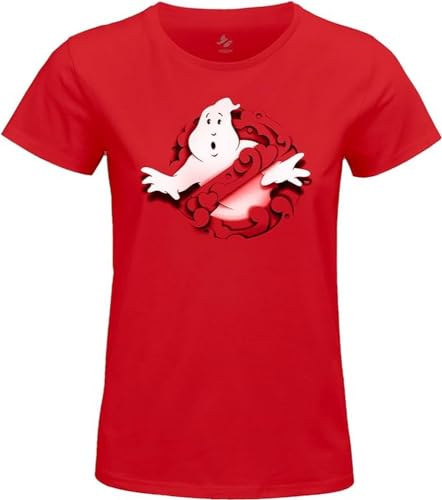 GHOSTBUSTER Damen Woghosdts021 T-Shirt, rot, X-Large von GHOSTBUSTER