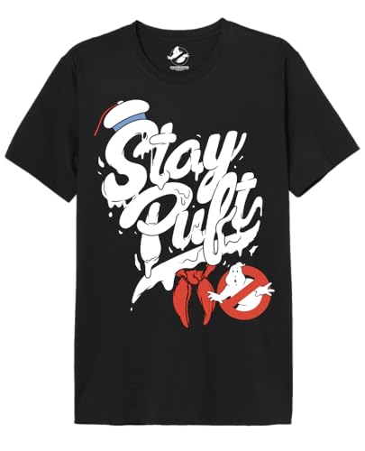 GHOSTBUSTER Herren Meghosdts062 T-Shirt, Schwarz, L von GHOSTBUSTER