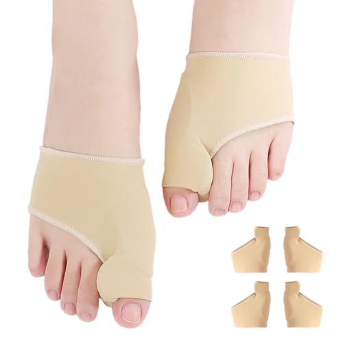GHPKOTW 2 Paare Hallux Valgus Socken, Hallux Valgus Korrektur, Hallux Valgus Bandage mit Silikonpads für Männer und Frauen, Zehenspreizer Hallux Valgus, Zehenspreizer Großer Zeh von GHPKOTW