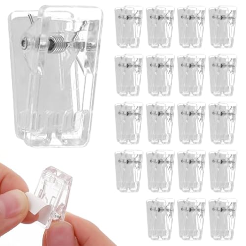 GHPKOTW 20 Stück Klebrige Federclips Selbstklebende Hängende Clips Sticky Clips,Federklammern Transparente Kunststoff Deko Clip Selbstklebende Wandclips Für Papier Poster Flagge Aufhänger, Für Home Of GHPKOTW 20 Stück Klebrige Federclips Selbstklebende Hängende Clips Sticky Clips,Federklammern Transparente Kunststoff Deko Clip Selbstklebende Wandclips Für Papier Poster Flagge Aufhänger, Für Home Of von GHPKOTW
