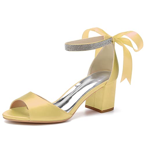 GHSIRUEU Damen Sandaletten mit Band Krawatte Peep Zehen Absatzschuhe Sommerschuhe Blockabsatz 6CM,Gold,38 EU GHSIRUEU Damen Sandaletten mit Band Krawatte Peep Zehen Absatzschuhe Sommerschuhe Blockabsatz 6CM,Gold,38 EU von GHSIRUEU