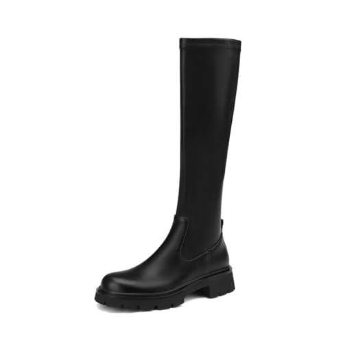 GHSIRUEU Kniehohe Damenstiefel Stiefel Langschaft Stiefel Dicker Absatz rutschfeste Laufsohle Winterstiefel mit Reißverschluss,Schwarz,35 EU GHSIRUEU Kniehohe Damenstiefel Stiefel Langschaft Stiefel Dicker Absatz rutschfeste Laufsohle Winterstiefel mit Reißverschluss,Schwarz,35 EU von GHSIRUEU