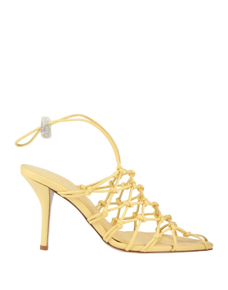 GIA BORGHINI Sandale Damen Pastellgelb von GIA BORGHINI