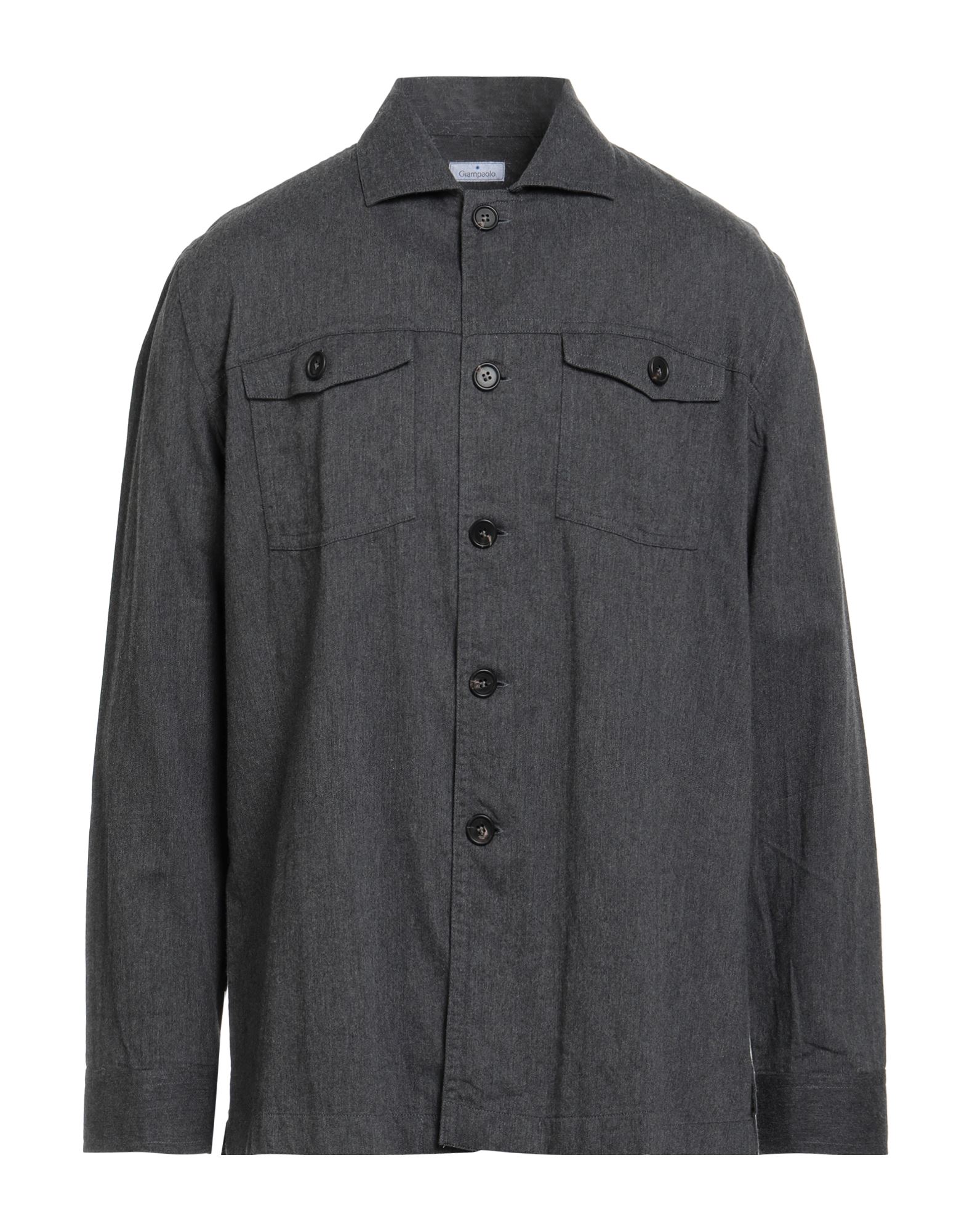 GIAMPAOLO Hemd Herren Braungrau von GIAMPAOLO