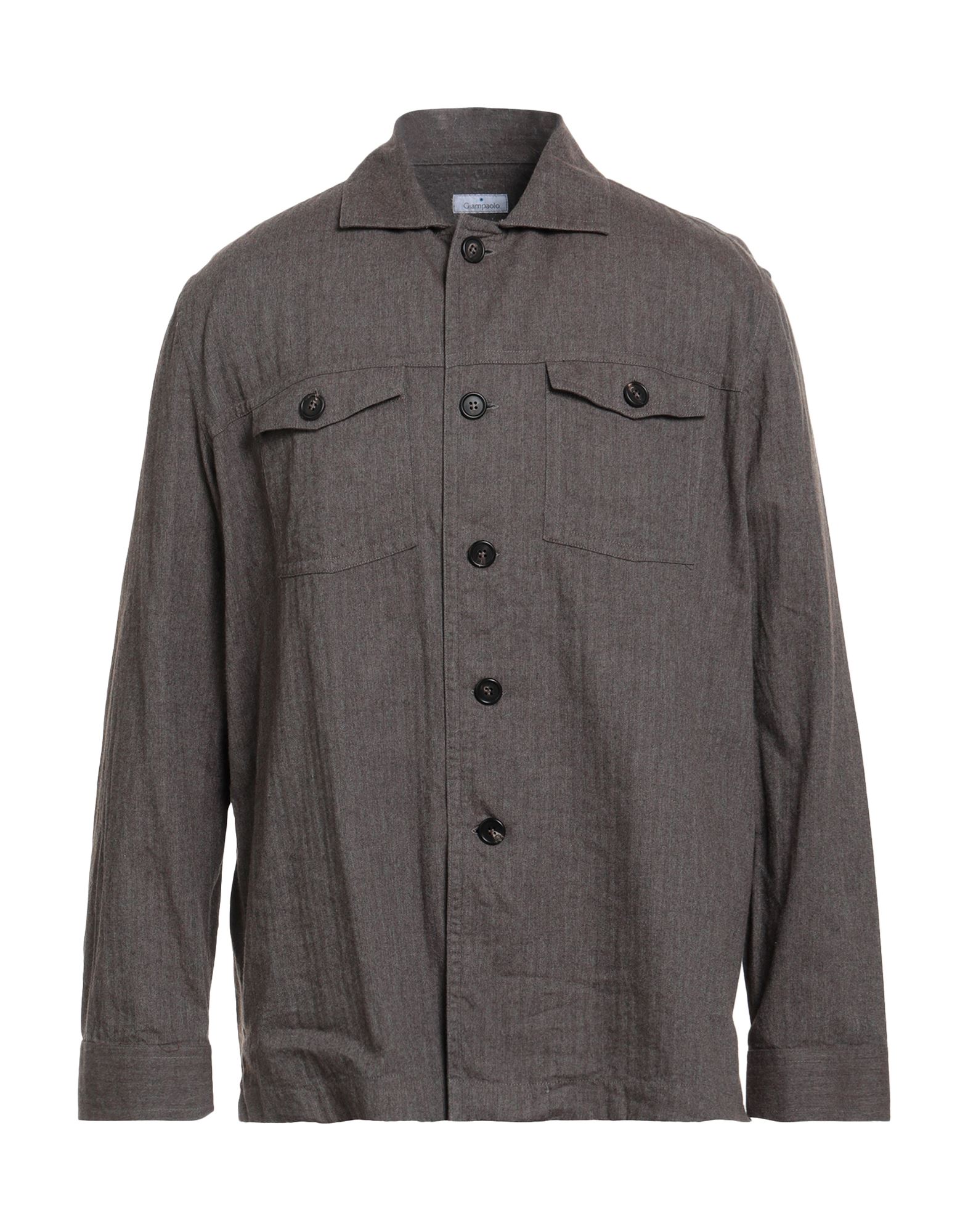 GIAMPAOLO Hemd Herren Maulwurfsgrau von GIAMPAOLO