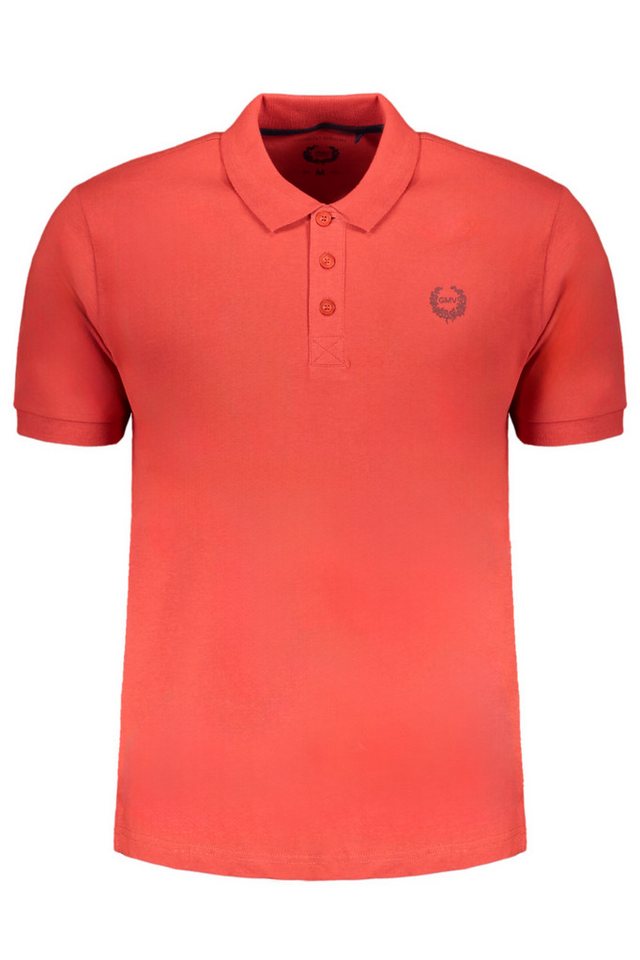 GIAN MARCO VENTURI Poloshirt Herren Kurzarm-Poloshirt Rot mit Logo & von GIAN MARCO VENTURI
