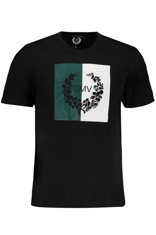 GIAN MARCO VENTURI T-Shirt Stilvolles Herren Kurzarm T-Shirt in Schwarz mit von GIAN MARCO VENTURI