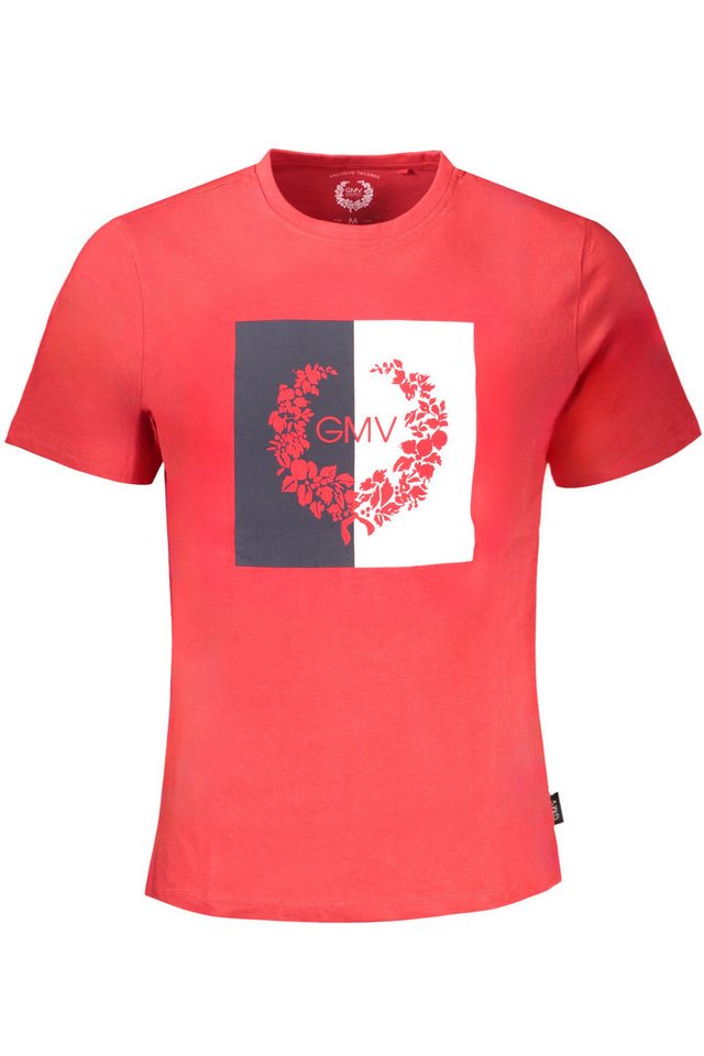 GIAN MARCO VENTURI T-Shirt Stilvolles Herren Rundhals-T-Shirt in Rot mit von GIAN MARCO VENTURI