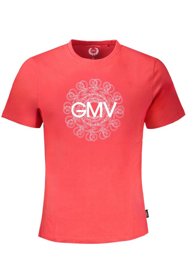 GIAN MARCO VENTURI T-Shirt Stylisches Herren-Kurzarm-T-Shirt in Rot mit von GIAN MARCO VENTURI