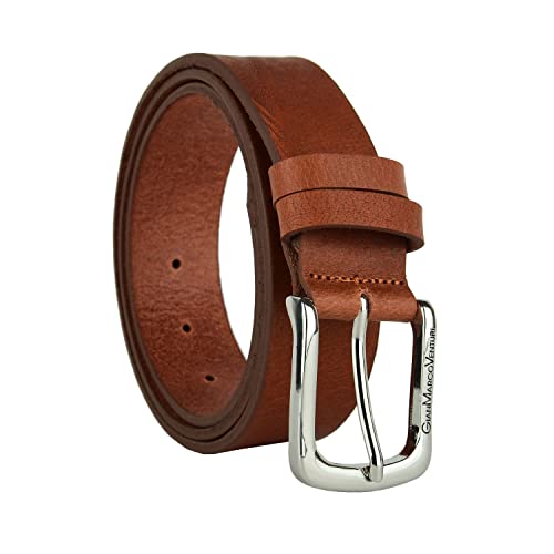GIANMARCO VENTURI Herrengürtel aus echtem Leder, Made in Italy, kürzbar von GianMarcoVenturi
