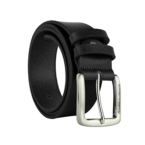 GIANMARCO VENTURI Herrengürtel aus echtem Leder, Made in Italy, kürzbar von GianMarcoVenturi