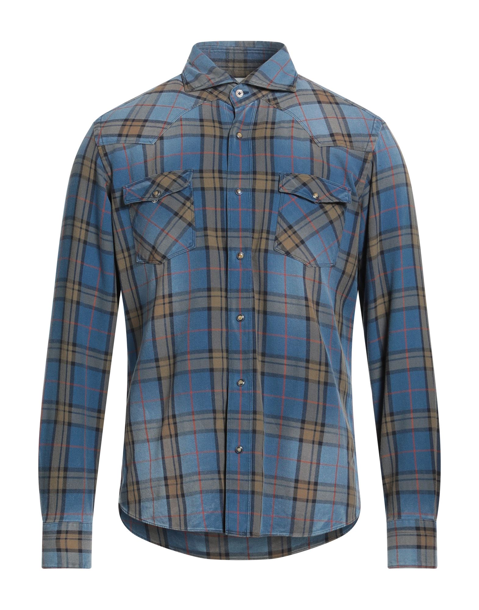 GIANNETTO PORTOFINO Hemd Herren Blau von GIANNETTO PORTOFINO
