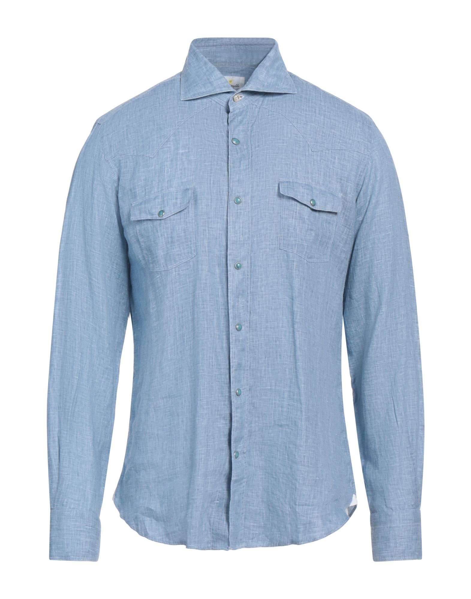 GIANNETTO PORTOFINO Hemd Herren Blau von GIANNETTO PORTOFINO