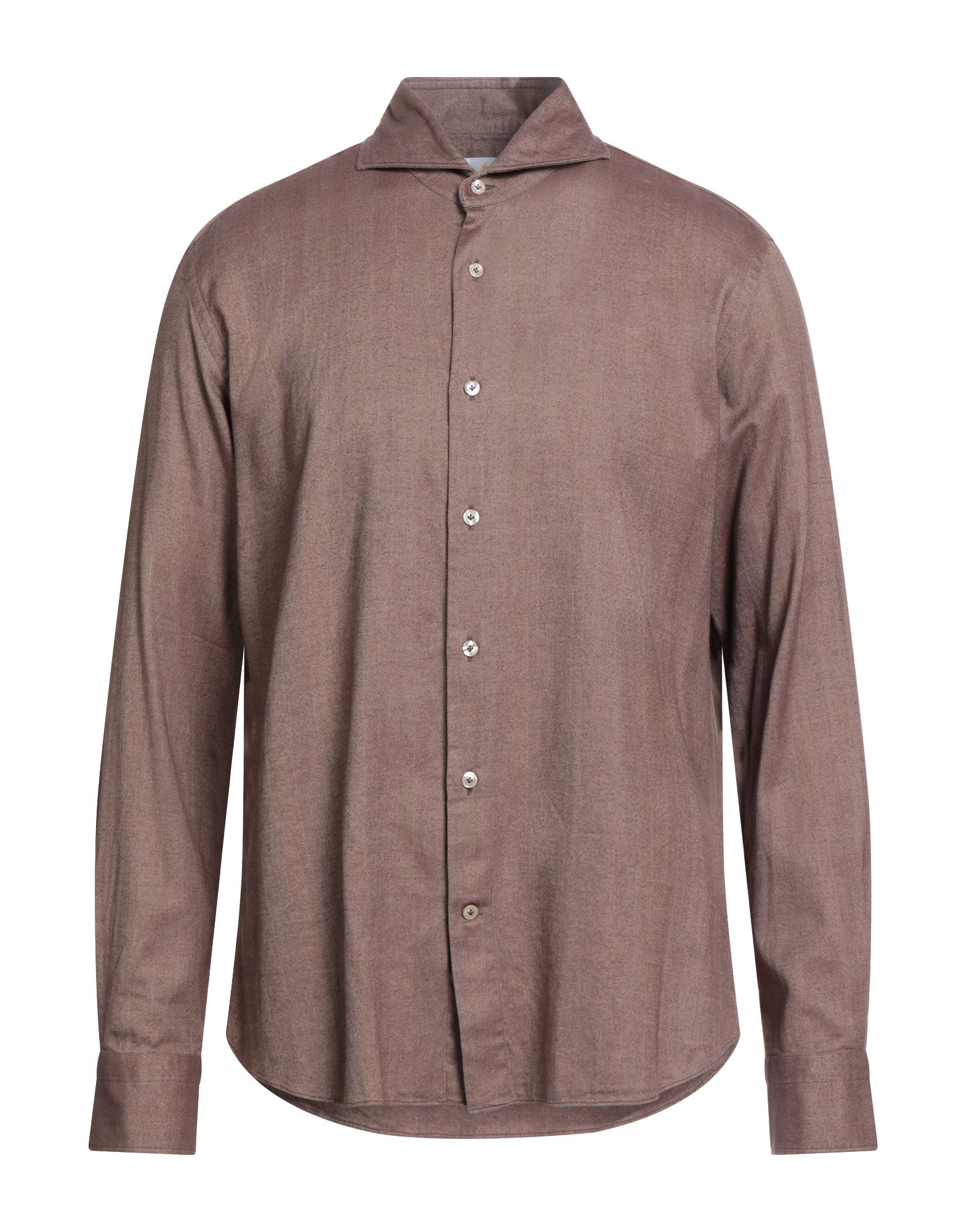 GIANNETTO PORTOFINO Hemd Herren Braun GIANNETTO PORTOFINO Hemd Herren Braun von GIANNETTO PORTOFINO