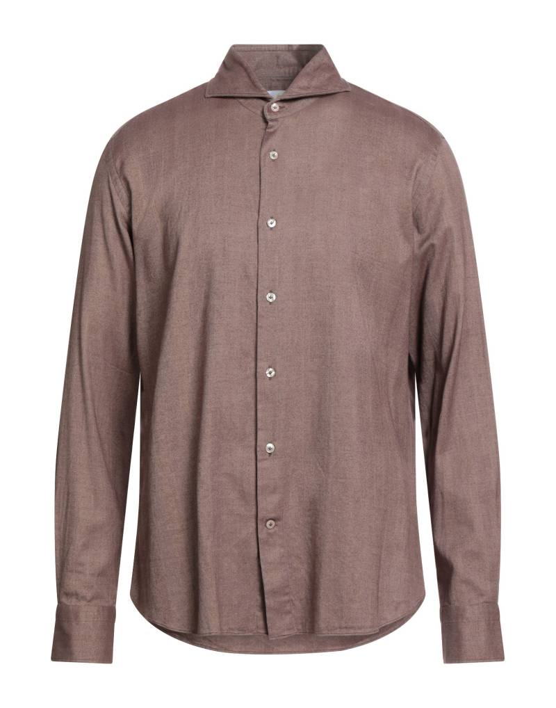 GIANNETTO PORTOFINO Hemd Herren Braun von GIANNETTO PORTOFINO