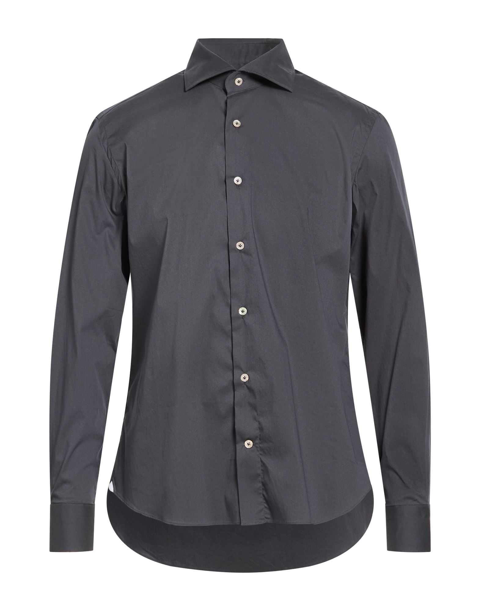 GIANNETTO PORTOFINO Hemd Herren Braungrau von GIANNETTO PORTOFINO