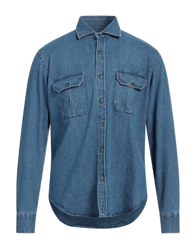 GIANNETTO PORTOFINO Jeanshemd Herren Blau von GIANNETTO PORTOFINO