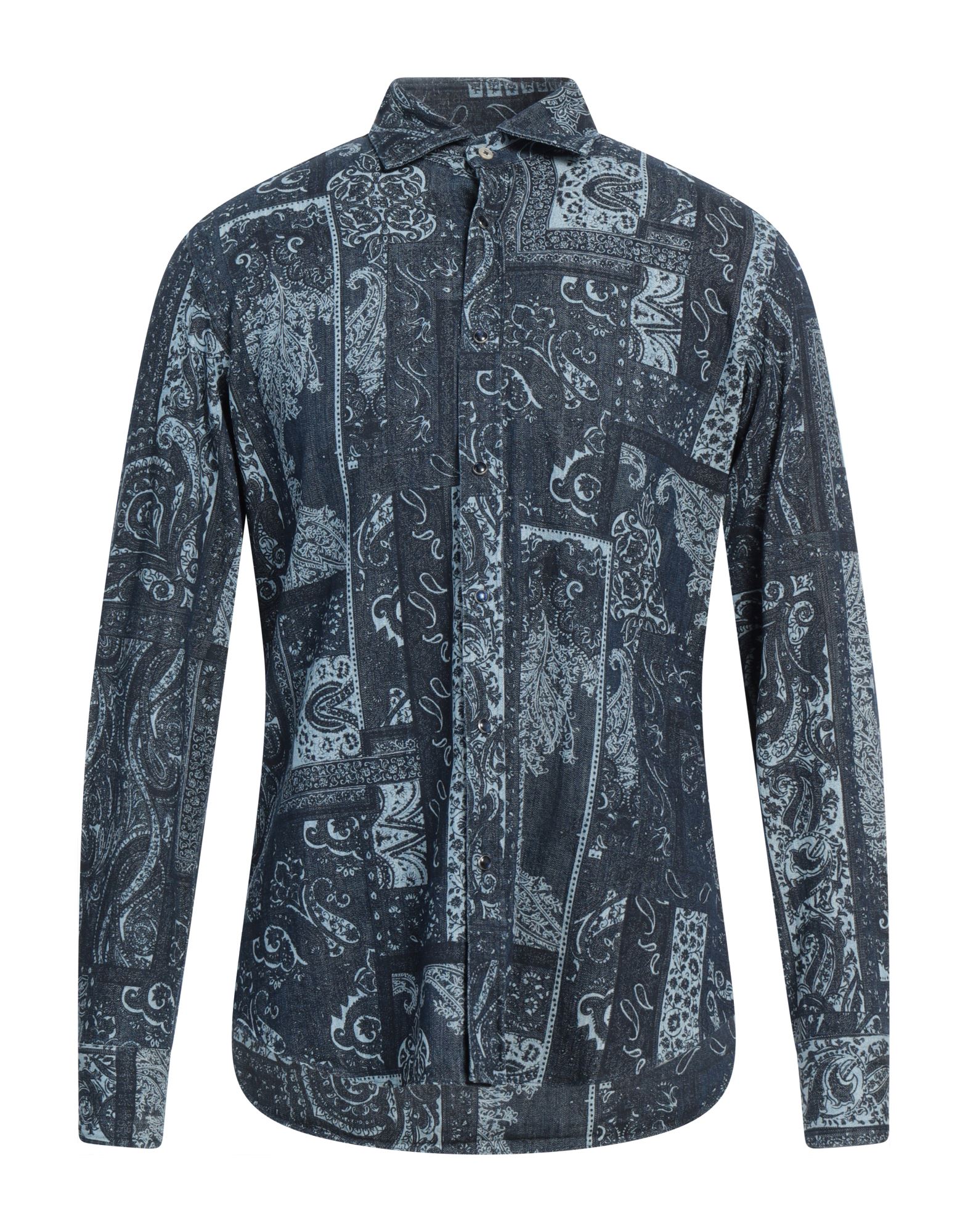 GIANNETTO PORTOFINO Jeanshemd Herren Blau GIANNETTO PORTOFINO Jeanshemd Herren Blau von GIANNETTO PORTOFINO