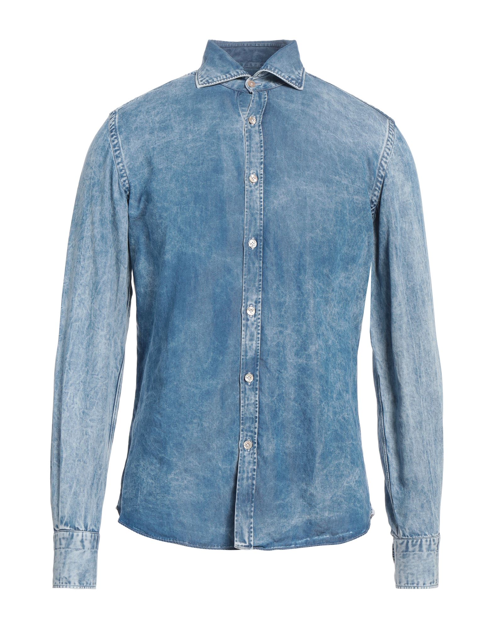 GIANNETTO PORTOFINO Jeanshemd Herren Blau GIANNETTO PORTOFINO Jeanshemd Herren Blau von GIANNETTO PORTOFINO
