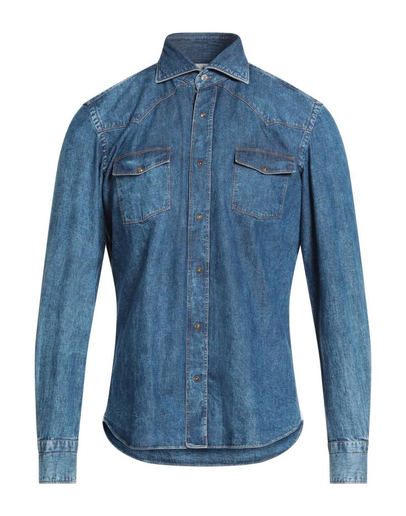 GIANNETTO PORTOFINO Jeanshemd Herren Blau von GIANNETTO PORTOFINO