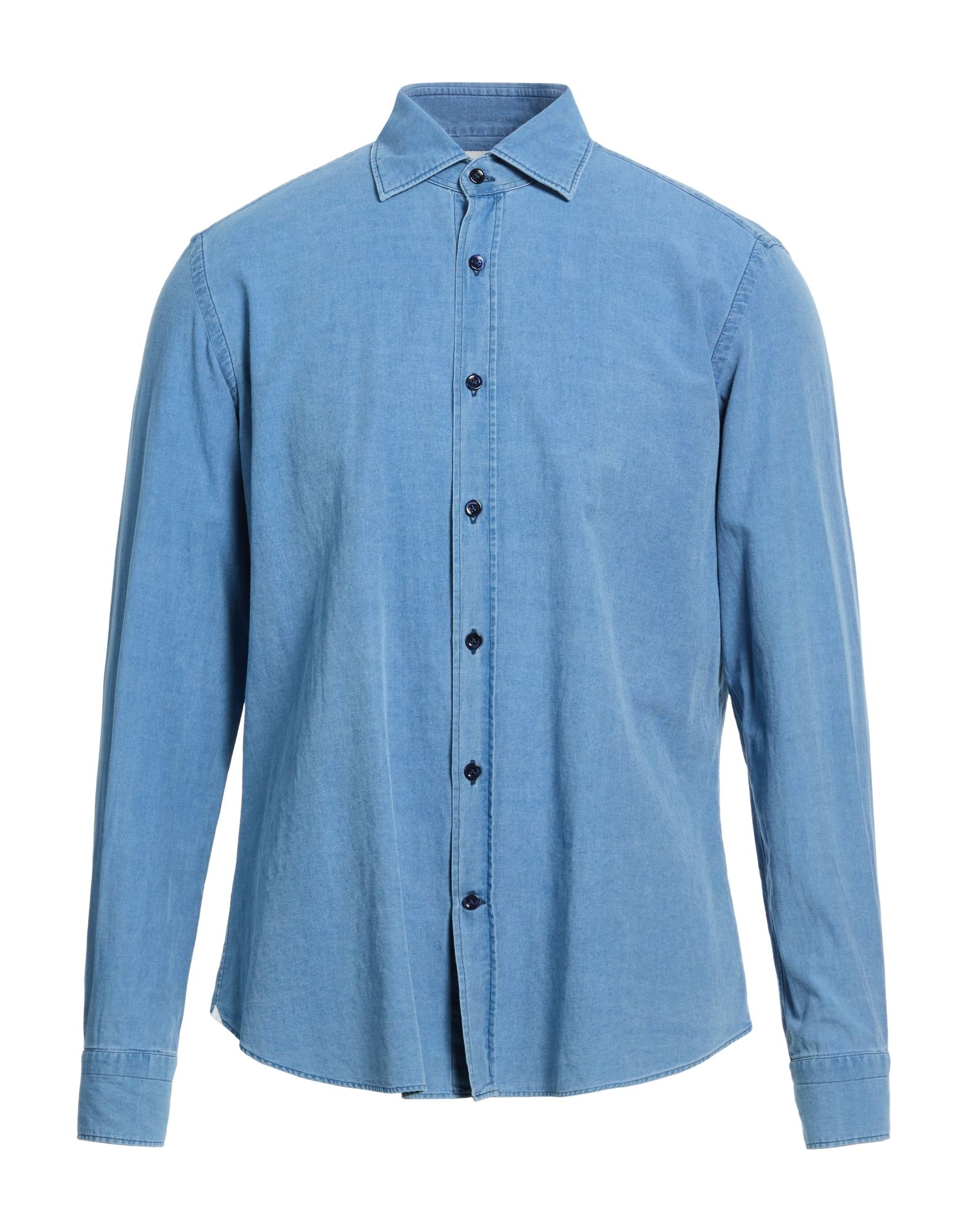 GIANNETTO PORTOFINO Jeanshemd Herren Blau von GIANNETTO PORTOFINO