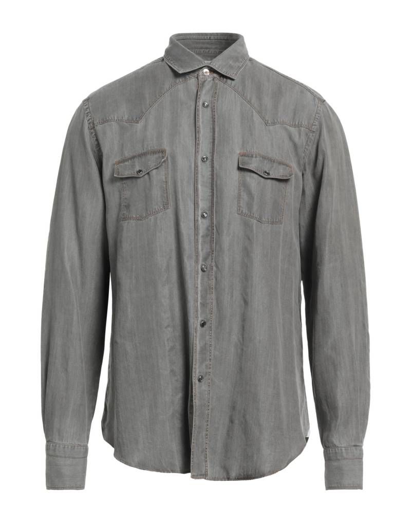GIANNETTO PORTOFINO Jeanshemd Herren Grau von GIANNETTO PORTOFINO