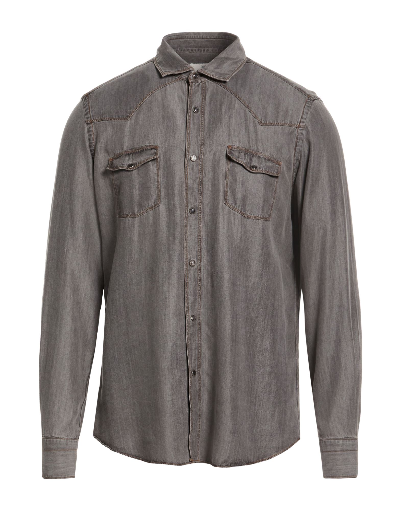 GIANNETTO PORTOFINO Jeanshemd Herren Grau von GIANNETTO PORTOFINO