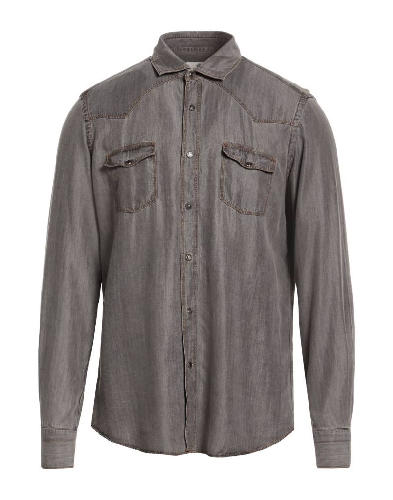 GIANNETTO PORTOFINO Jeanshemd Herren Grau von GIANNETTO PORTOFINO