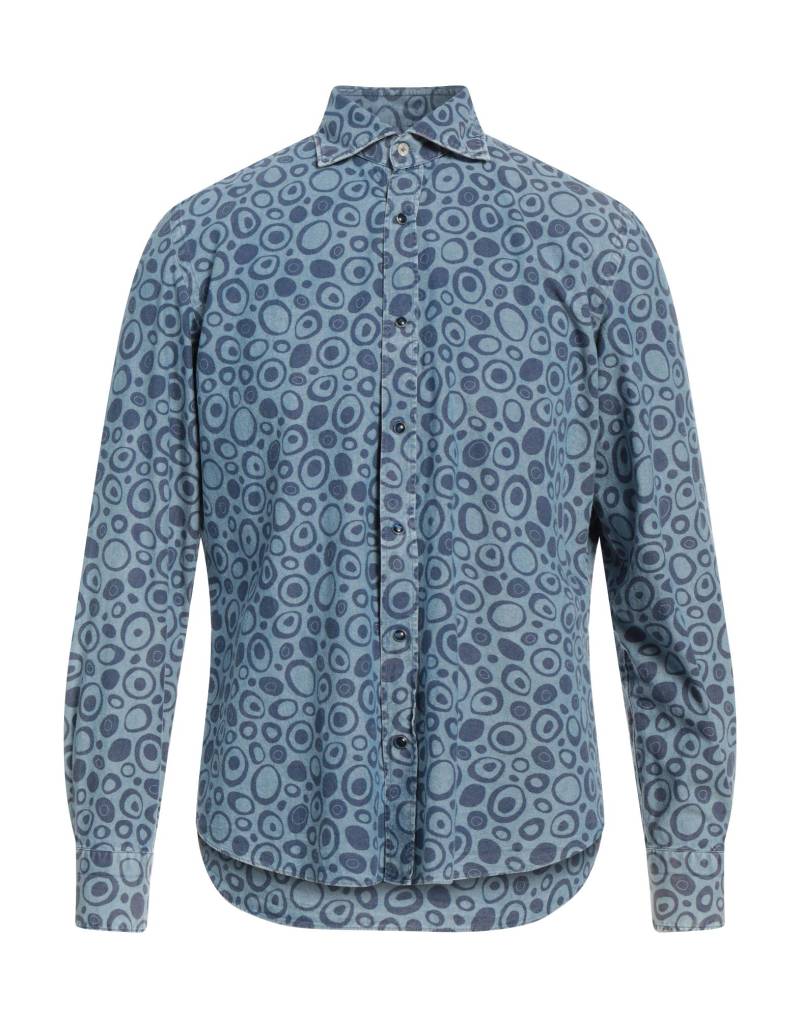 GIANNETTO PORTOFINO Hemd Herren Blau von GIANNETTO PORTOFINO