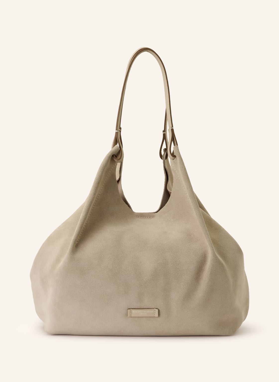 Gianni Chiarini Hobo-Bag Dua Xl Mit Pouch beige von GIANNI CHIARINI