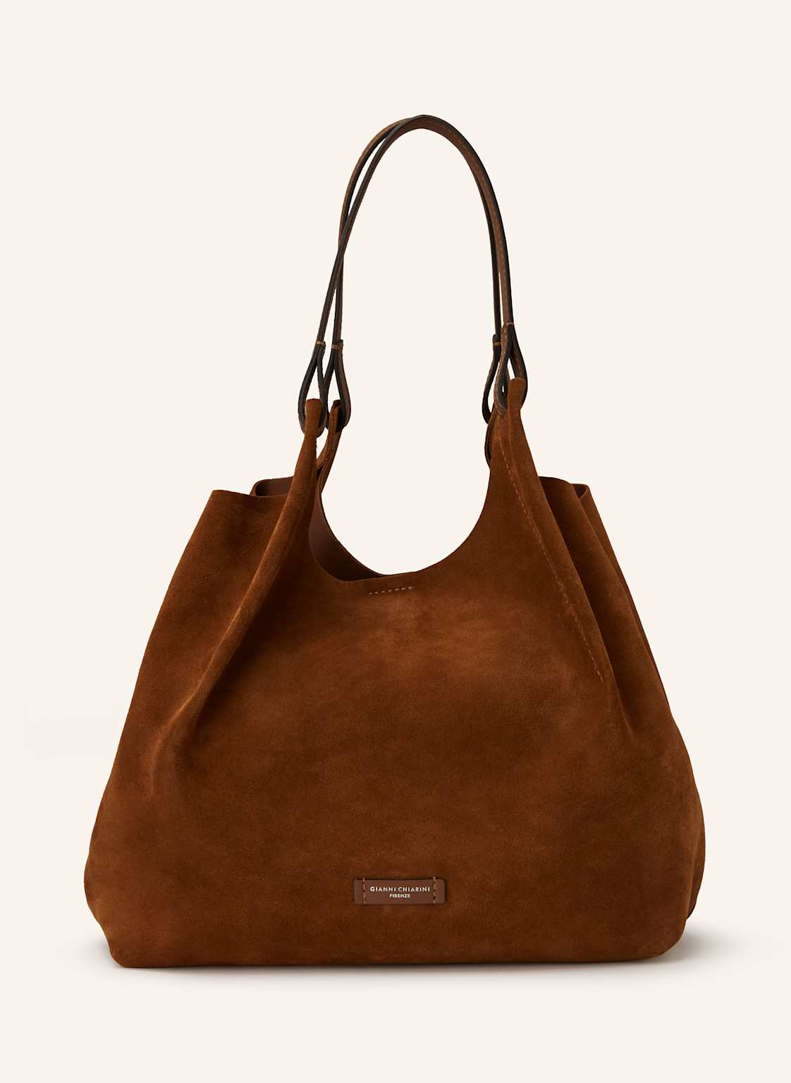 Gianni Chiarini Hobo-Bag Dua Xl Mit Pouch braun von GIANNI CHIARINI