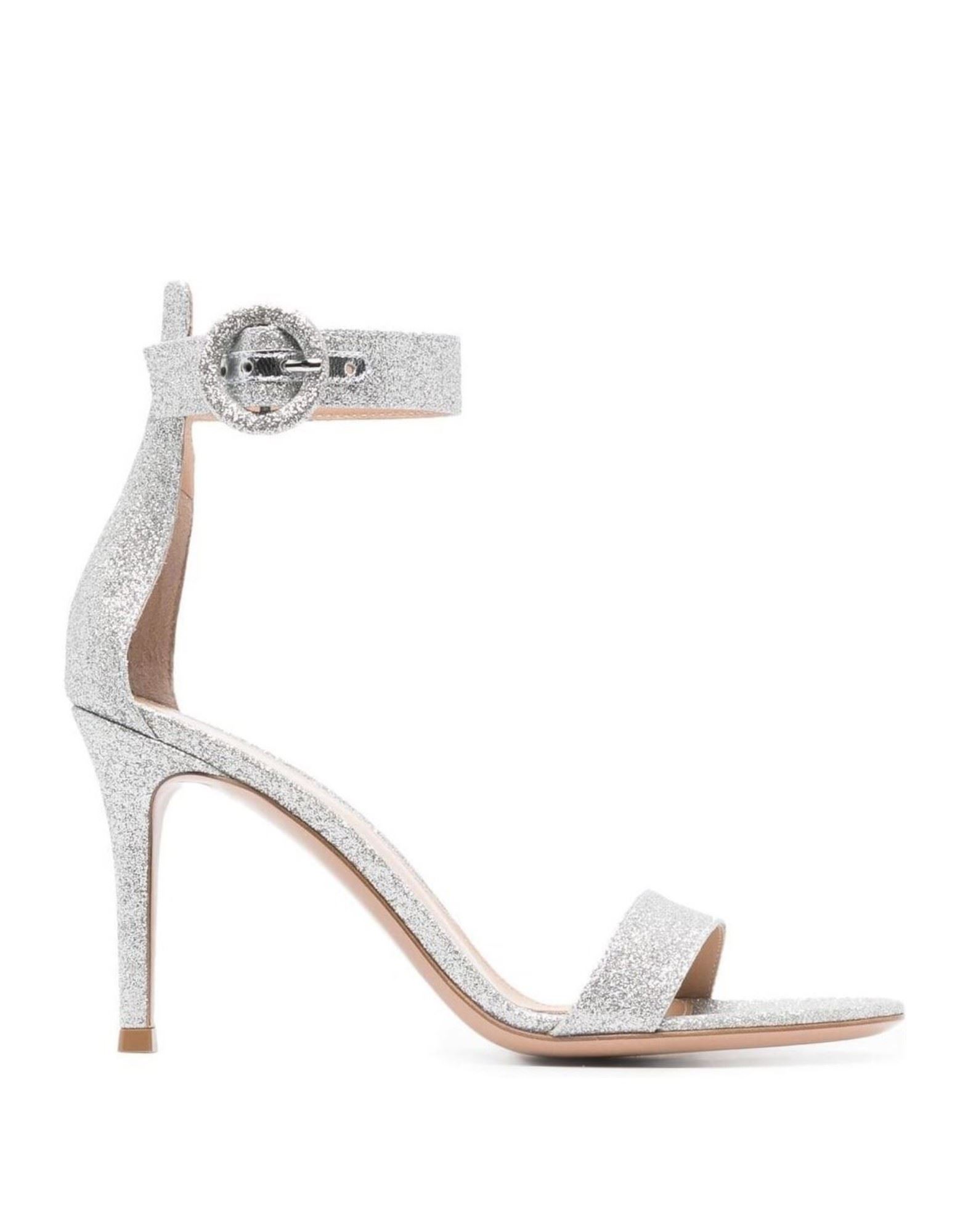 GIANVITO ROSSI Sandale Damen Silber von GIANVITO ROSSI