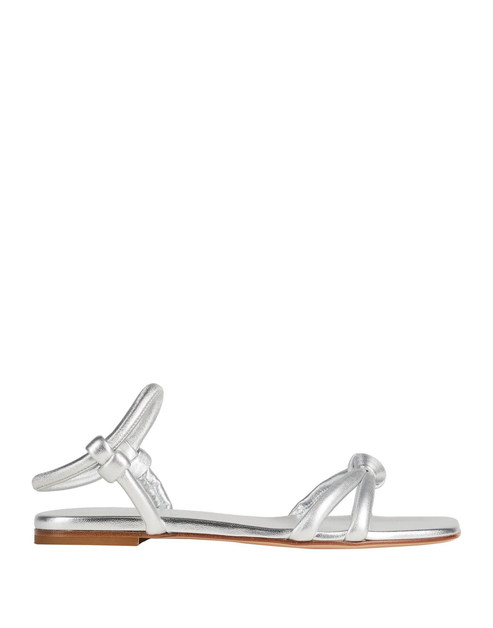 GIANVITO ROSSI Sandale Damen Silber von GIANVITO ROSSI