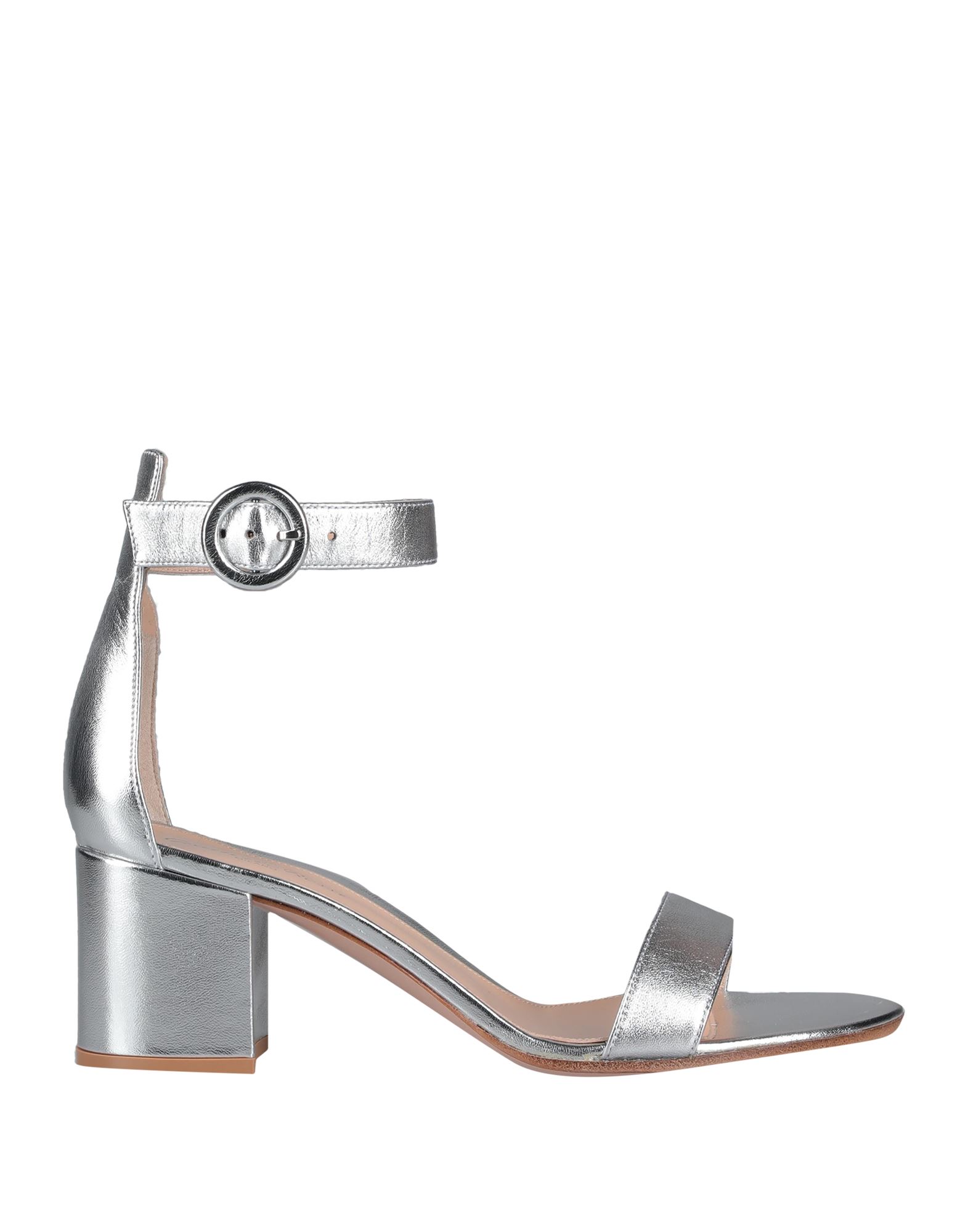 GIANVITO ROSSI Sandale Damen Silber von GIANVITO ROSSI