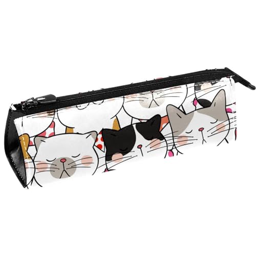 GIAPB Ästhetisches Federmäppchen,Federmäppchen,Stiftetui,1-Pc,Cartoon Bunte Tierkatze von GIAPB