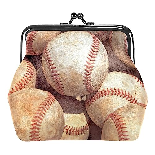 Geldbörse Damen,Münzbeutel,Kleine Geldbörse,Alter Vintage Baseball von GIAPB