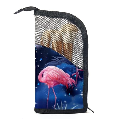 Kosmetik Reisetasche,Make up Organizer Tasche,Bunte Tierflamingos Kunstillustration von GIAPB