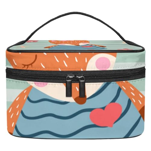 Kosmetik Reisetasche,Make up Organizer Tasche,Cartoon Tier Fuchs von GIAPB