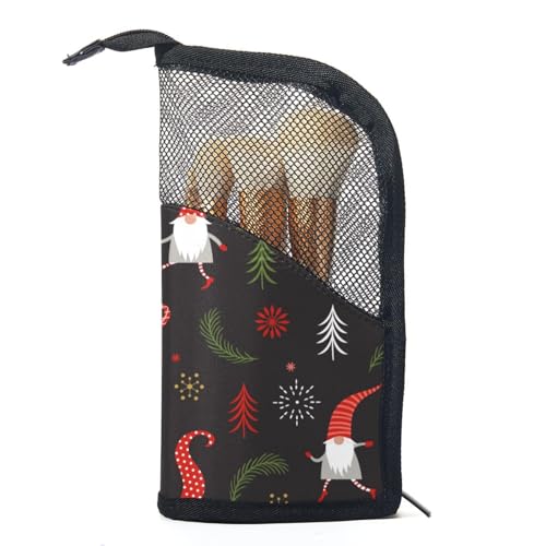 Kosmetik Reisetasche,Make up Organizer Tasche,Weihnachtsbaum und Weihnachtsmann von GIAPB