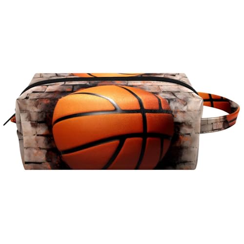 Kosmetik Reisetasche,Schminktaschen für Damen,Basketballwand mit 3D Muster von GIAPB