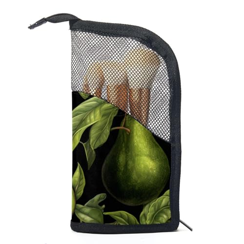 Kosmetik Reisetasche,Schminktaschen für Damen,Frucht Avocado nahtloses Muster von GIAPB