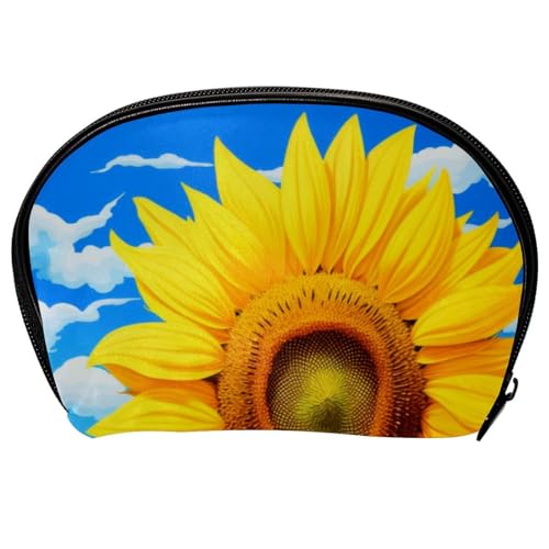 Kosmetik Reisetasche,Schminktaschen für Damen,Sonnenblumenpflanzen Blumenmuster von GIAPB
