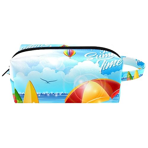 Make up Tasche,Kulturbeutel,Kosmetiktaschen für Damen,Sommerlicher tropischer Strand von GIAPB