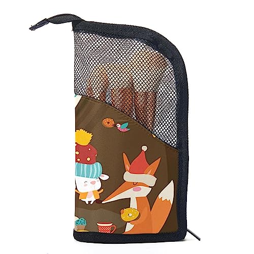 Make up Tasche,Kulturbeutel,Kosmetiktaschen für Damen,Tiere Weihnachten von GIAPB