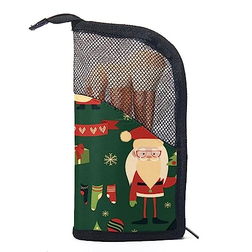 Make up Tasche,Kulturbeutel,Kosmetiktaschen für Damen,Weihnachts Weihnachtsmann Muster von GIAPB